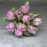 Букет пролісків (на ніжці), колір-рожевий, довжина 7-8 см, 1 букет/10 шт., Рожевий