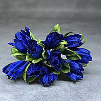 Букет пролісків (на ніжці), колір-синій, довжина 7-8 см, 1 букет/10 шт., Синій