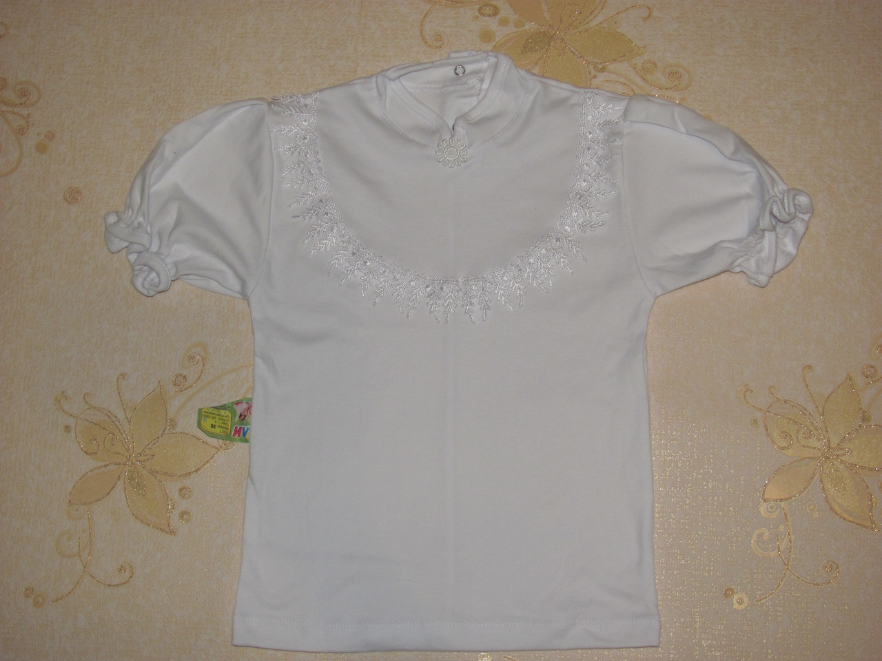 Нарядная блуза на девочку, 36 размер (маломерит) - фото 1 - id-p455905029