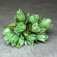 Букет пролісків (на ніжці), колір- салатовий, арт 017742, довжина 7-8 см, 1 букет/10 шт., Салатовий