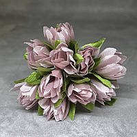 Букет пролісків (на ніжці), колір- пудровий, арт 017744, довжина 7-8 см, 1 букет/10 шт., Пудровий