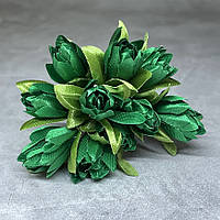 Букет пролісків (на ніжці), колір- зелений, арт 017745, довжина 7-8 см, 1 букет/10 шт., Зелений