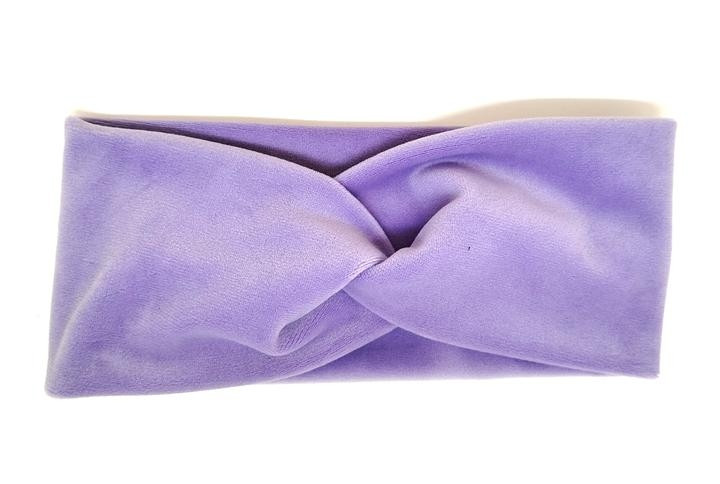 Пов'язка жіноча стильна бузкова, фото 1