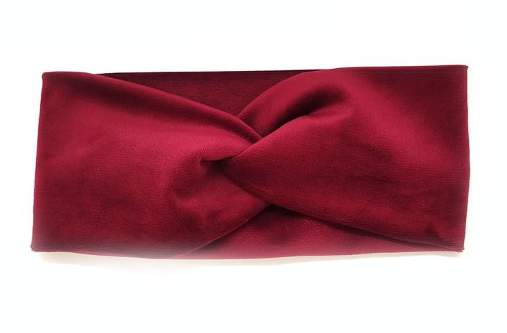 Пов'язка жіноча класична бордова, фото 1