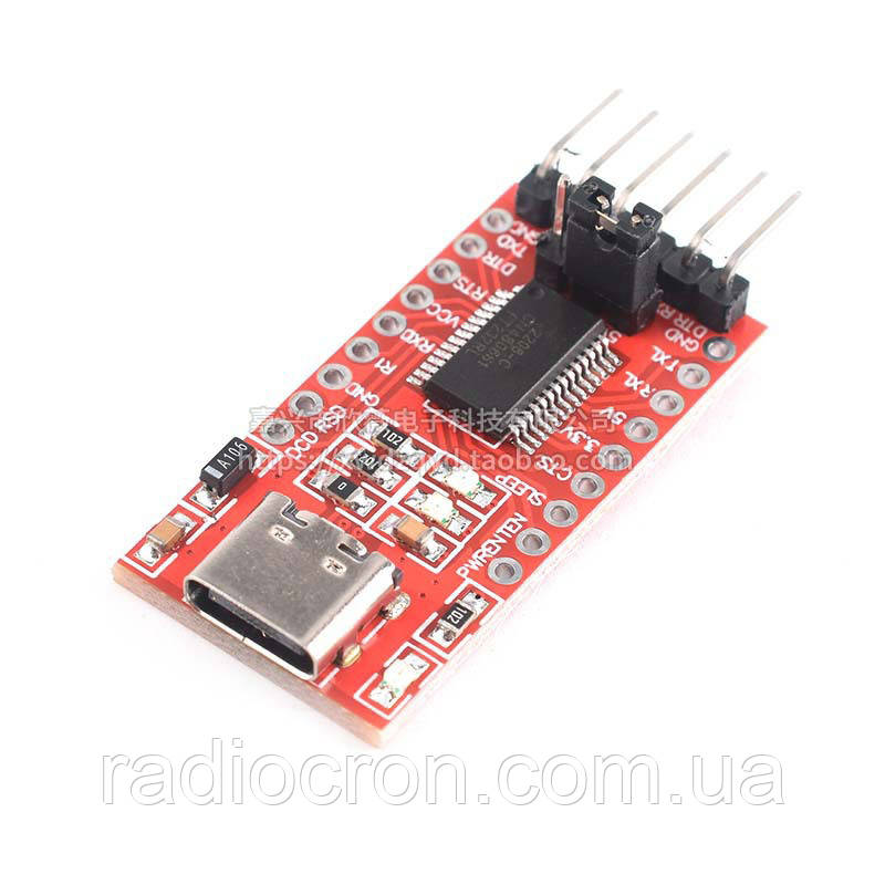 USB - TTL конвертер FT232RL 3.3/5В Type-C (UART RS232 TTL)