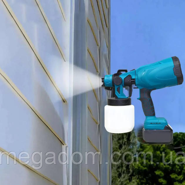 Фарборозпилювач компресор Krafftec 48V/2Ah, 600 W, 800 мл, Фарборозпилювач, VP-262 Пульверизатор побутовий