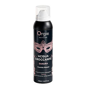 Масажна пінка Orgie — Acqua Croccante Sakura (150 мл), ефект бульбашок, що тріскаються,