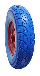 Колесо поліуретан 3.50-8" для тачок та садової техніки, підшипник 6202 — 2RS ORG, фото 1