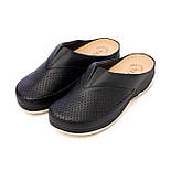 Шкіряні сабо жіночі Tellus 25-06B Чорні, фото 2