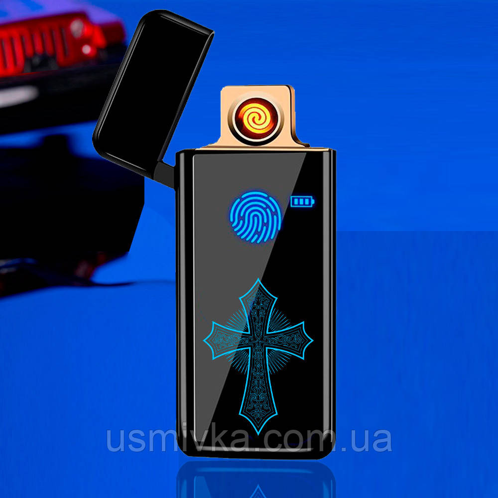 Сенсорна запальничка USB Кельтський хрест у подарунковій упаковці US-419U5