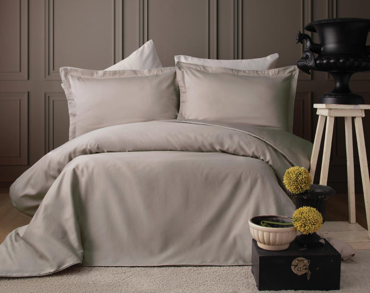 Постельное белье Pupilla Exclusive Satin 200 х 220 см Lara Kapucino, фото 1