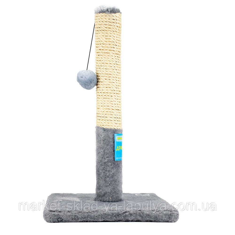 Драпак стовпчик для котів дерев'яний 30*55*30, фото 1