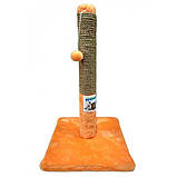 Драпак стовпчик для котів дерев'яний 30*55*30, фото 4