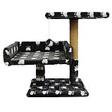 Драпак - "Пухнастики" (джут) будиночок з полицею   38/35/50см, фото 3