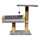 Драпак - "Пухнастики" (джут) будиночок з полицею   38/35/50см, фото 4