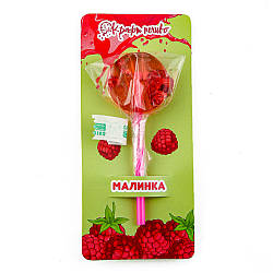 Льодяник на підкладці з цукром на паличці "Малина" ТМ Крафт печиво (10г/шт)(1шт/уп)