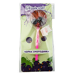 Льодяник на підкладці з цукром на паличці "Чорна смородина" ТМ Крафт печиво (10г/шт)(1шт/уп)