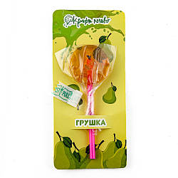 Льодяник на підкладці з цукром на паличці "Груша" ТМ Крафт печиво (10г/шт)(1шт/уп)