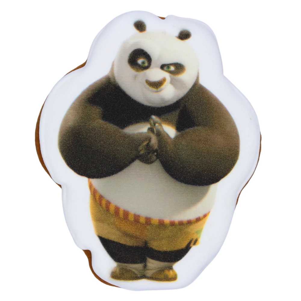 Пряник з принтом Крафт Печиво Панда Кунг-фу 45г, фото 1