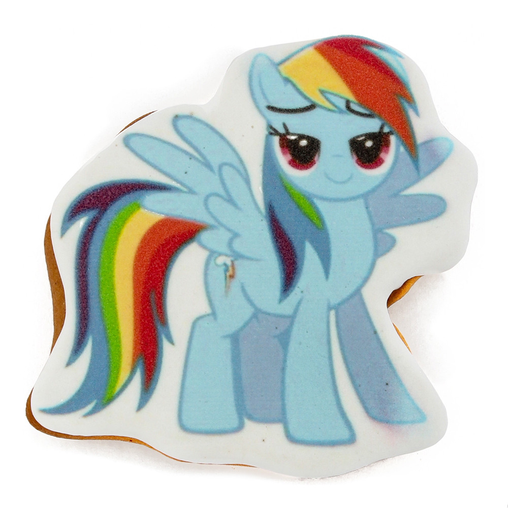 Пряник з принтом Крафт Печиво My Little Pony Rainbow Dash - Рейнбоу Деш 45г, фото 1