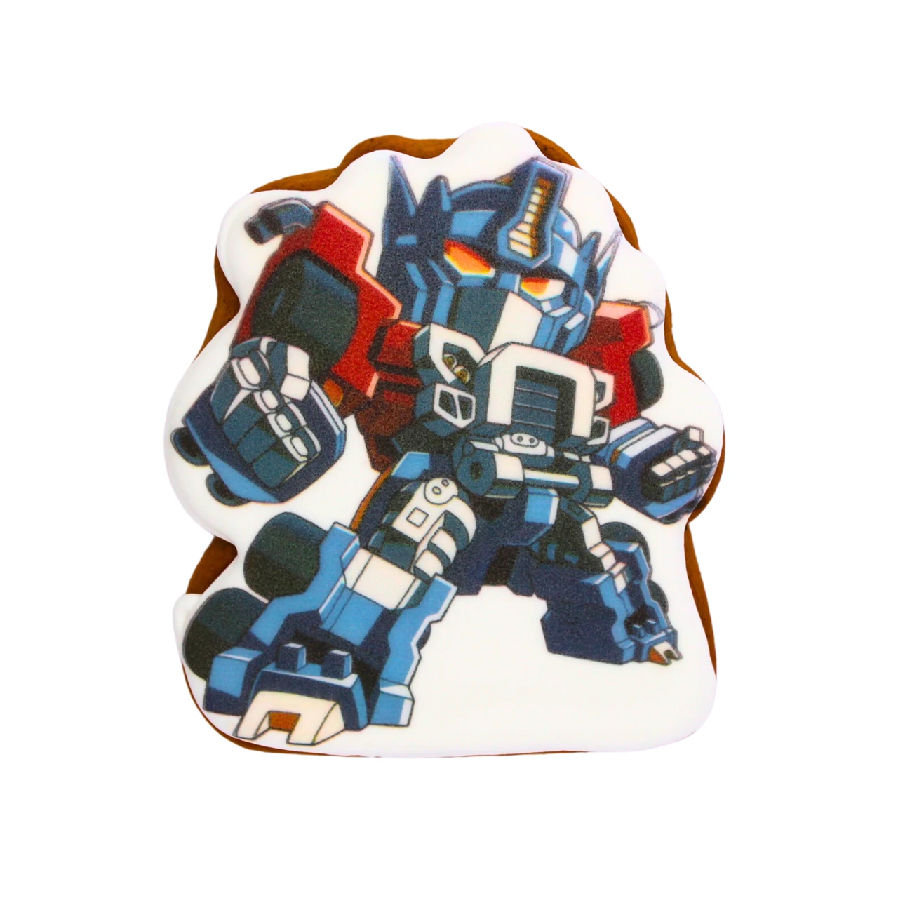 Пряник з принтом Крафт Печиво Трансформери - Оптимус Прайм 45г, фото 1