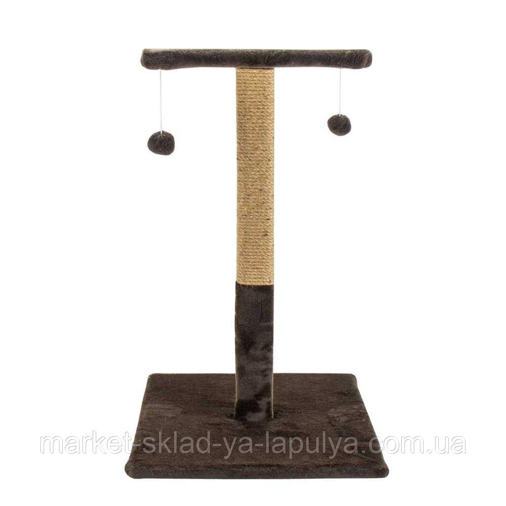 Драпак- "Пухнастики" великий стовпчик з полицею  (джут)   72*45, фото 1