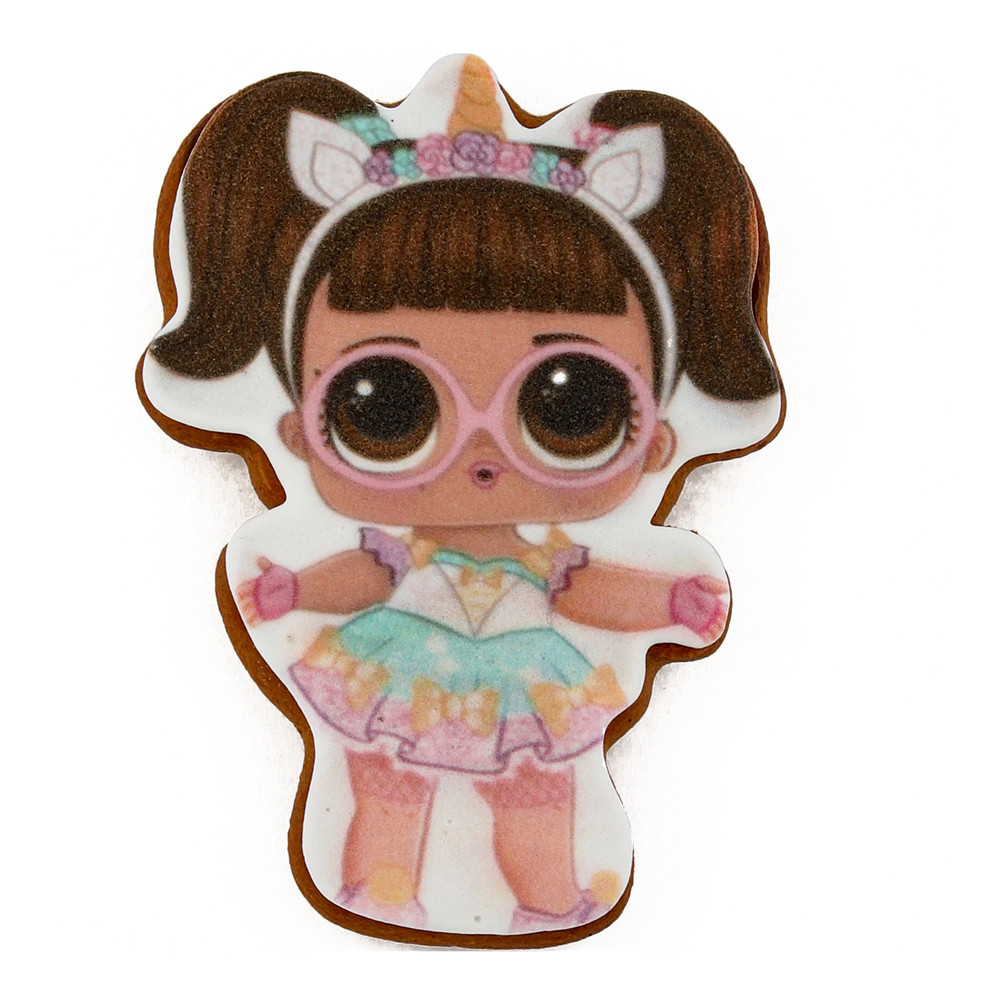 Пряник з принтом Крафт Печиво Лялька L.O.L №2 45г, фото 1