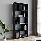 Стелаж для книг із ламінованого ДСП на 5 рівнів Відкрита книжкова полиця вітрина декоративна 178 см, фото 4