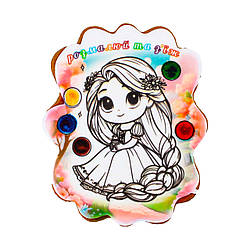 Пряник розмальовка з підкладкою Крафт Печиво Рапунцель 85г