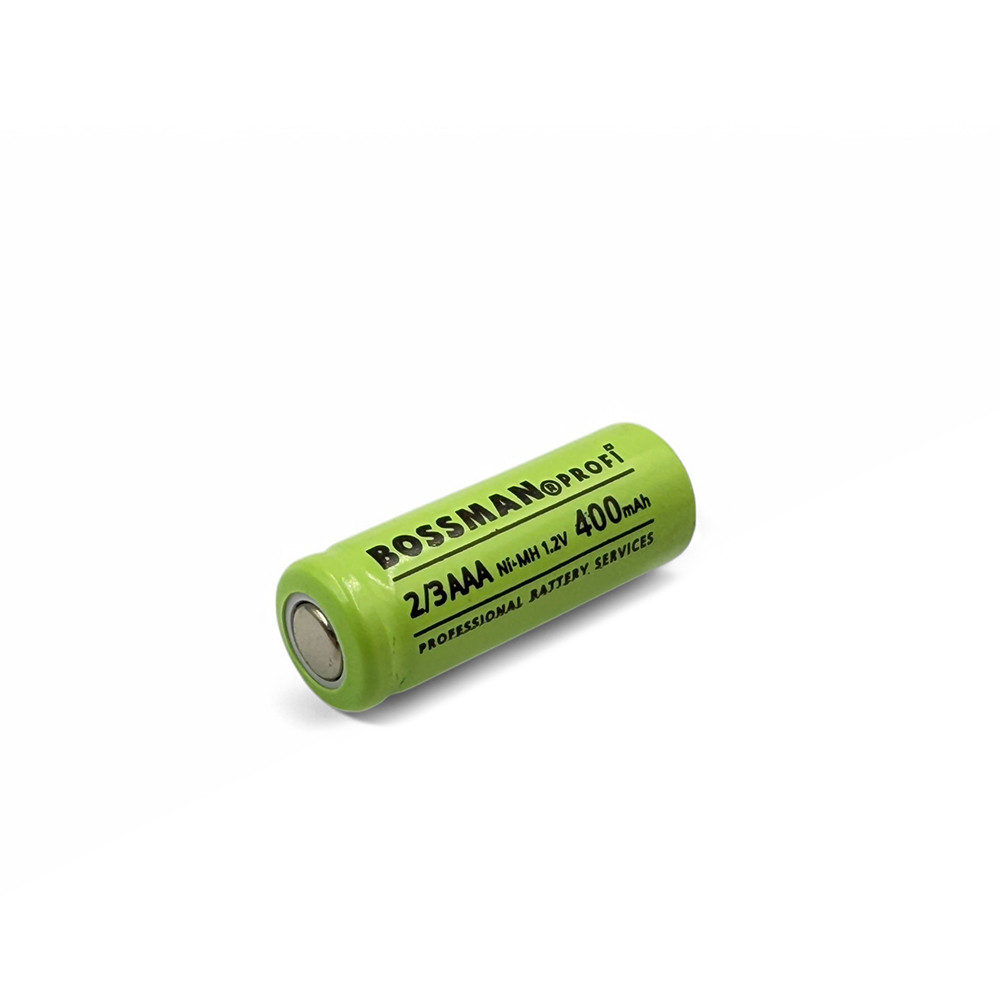 Промисловий Ni-Mh акумулятор 2/3 AAA Bossman 400mAh (1.2v) 1шт, фото 1