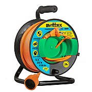 Подовжувач на котушці 25 м із виносною розеткою У16-03 ПВС 2*2,5 мм2 16 А 4100 Вт