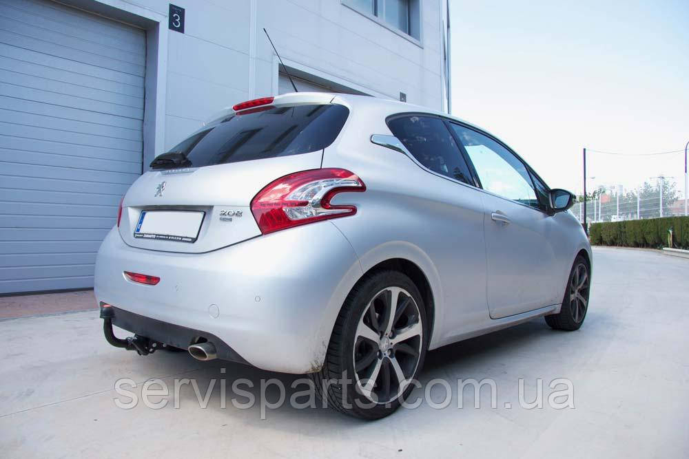 Фаркоп Peugeot 208 2012-2019 (Пежо 208) без підрізу бампера