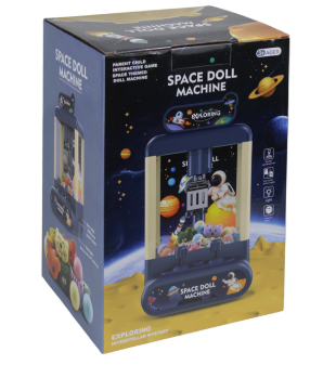 Дитячий ігровий автомат з краном та іграшками "Space Doll", хапайка для дітей синя, фото 3