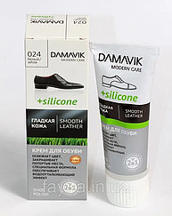 Білий крем для взуття Damavik тюбик 75мл