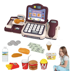 Дитячий касовий апарат, магазинчик "Cash Register" 689-35, Іграшкова каса кольорова, фото 1