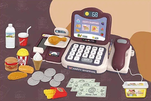 Дитячий касовий апарат, магазинчик "Cash Register" 689-35, Іграшкова каса кольорова, фото 5
