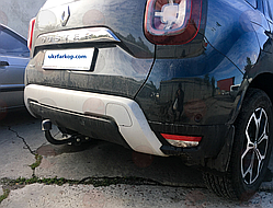 Фаркоп Renault Duster 2 2018-2024, Фаркоп Рено Дастер 2 покоління, знімний гак на 2 болтах