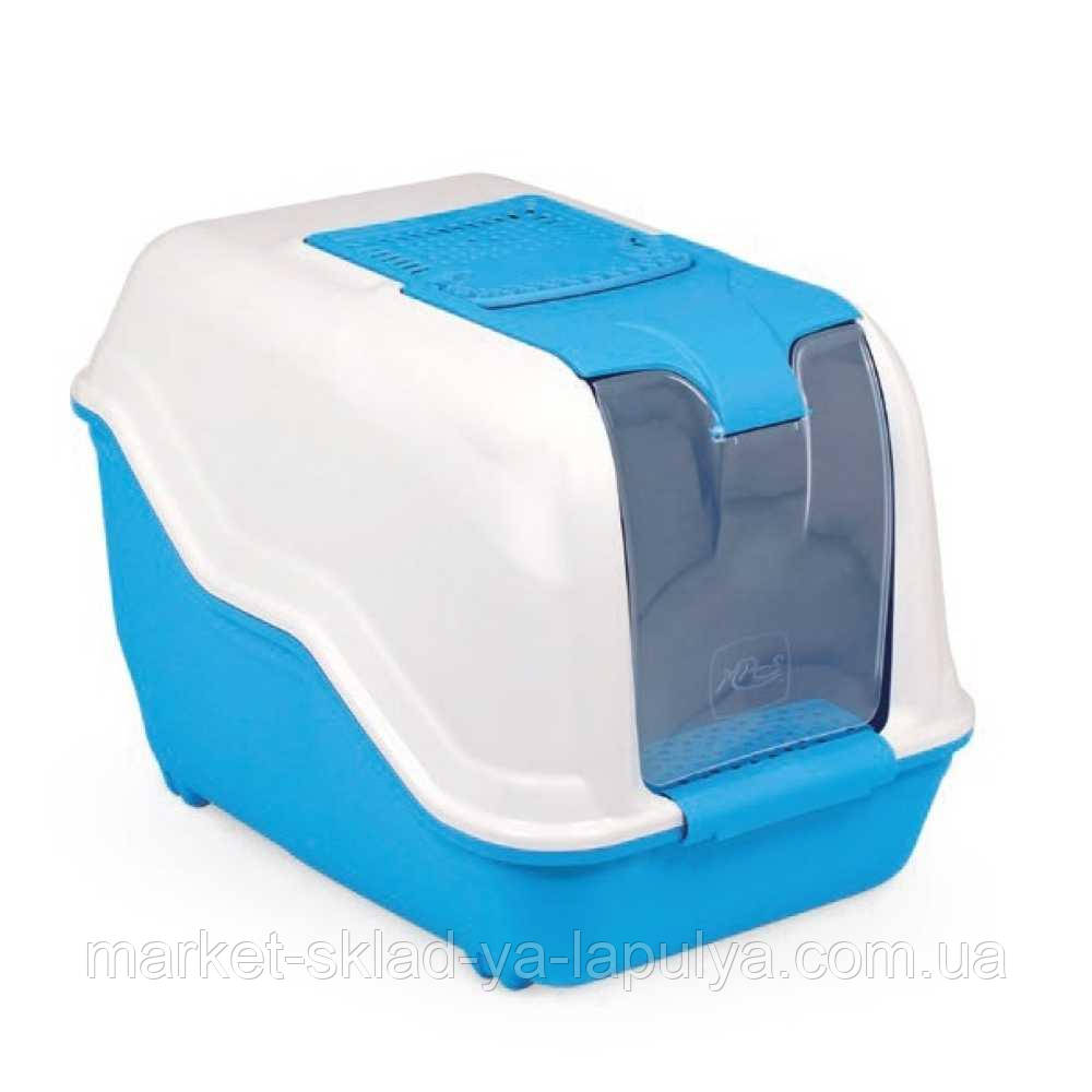 Туалет д/кіш БОКС з фільтром NETTA MAXI BLUE 66x49x50, фото 1