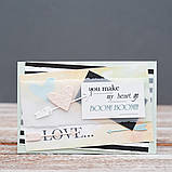 Листівка вітальна I Love you ручної роботи подарунок на день закоханих, фото 4