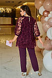 Костюм жіночий " троянди " батальний 1194 ит, фото 6