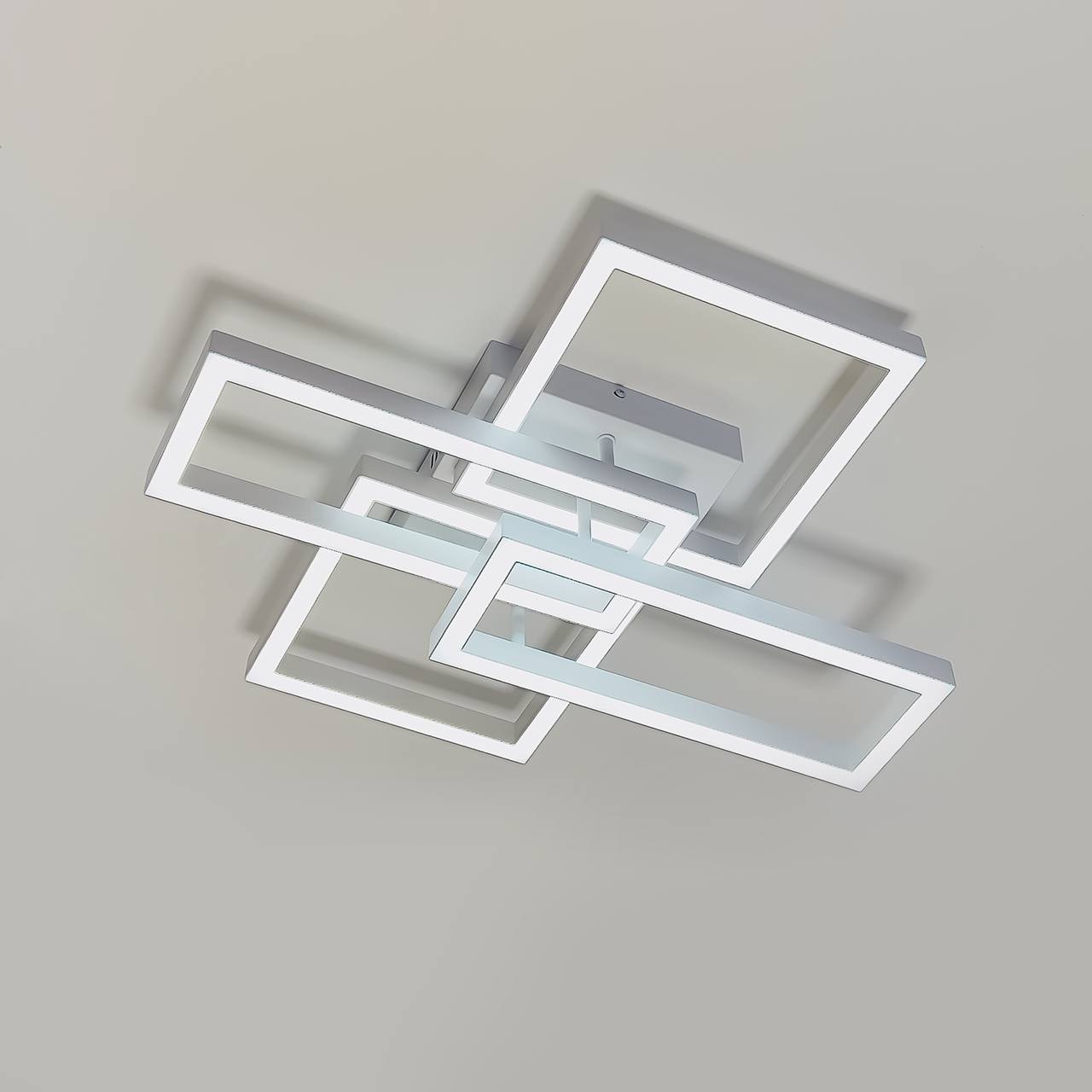 Біла світлодіодна Led люстра до 18 м² з пультом( AL6494-1ARD URBAN W), фото 1