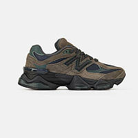 Коричневі замшеві чоловічі кросівки New Balance 9060 Brown\Haki Демісезонні кросівки Нью Беланс 9060