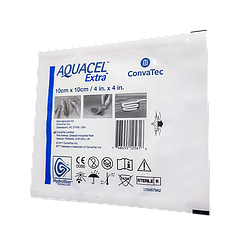 Повязка ConvaTec  Aquacel Extra (4*4)10х10см.- Absorbent HYDROFIBER , усиленная гидроволокно 1 шт.
