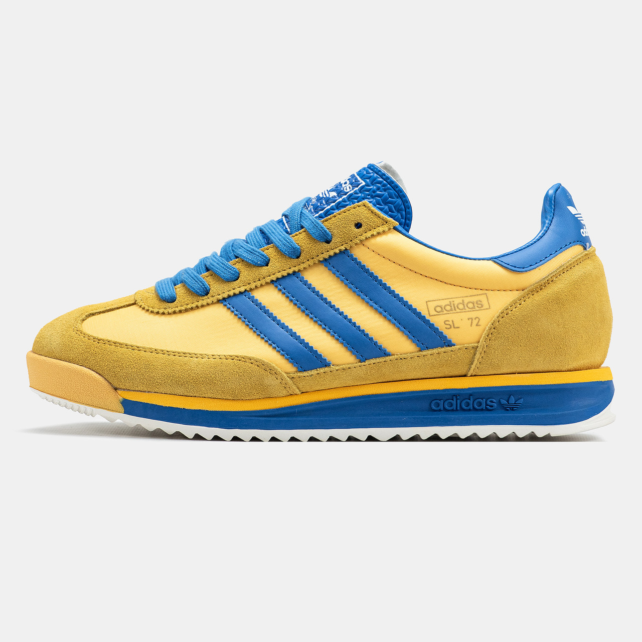 Чоловічі Кросівки Adidas SL 72 Yellow Blue / Адідас СЛ 72 Жовті з Синім