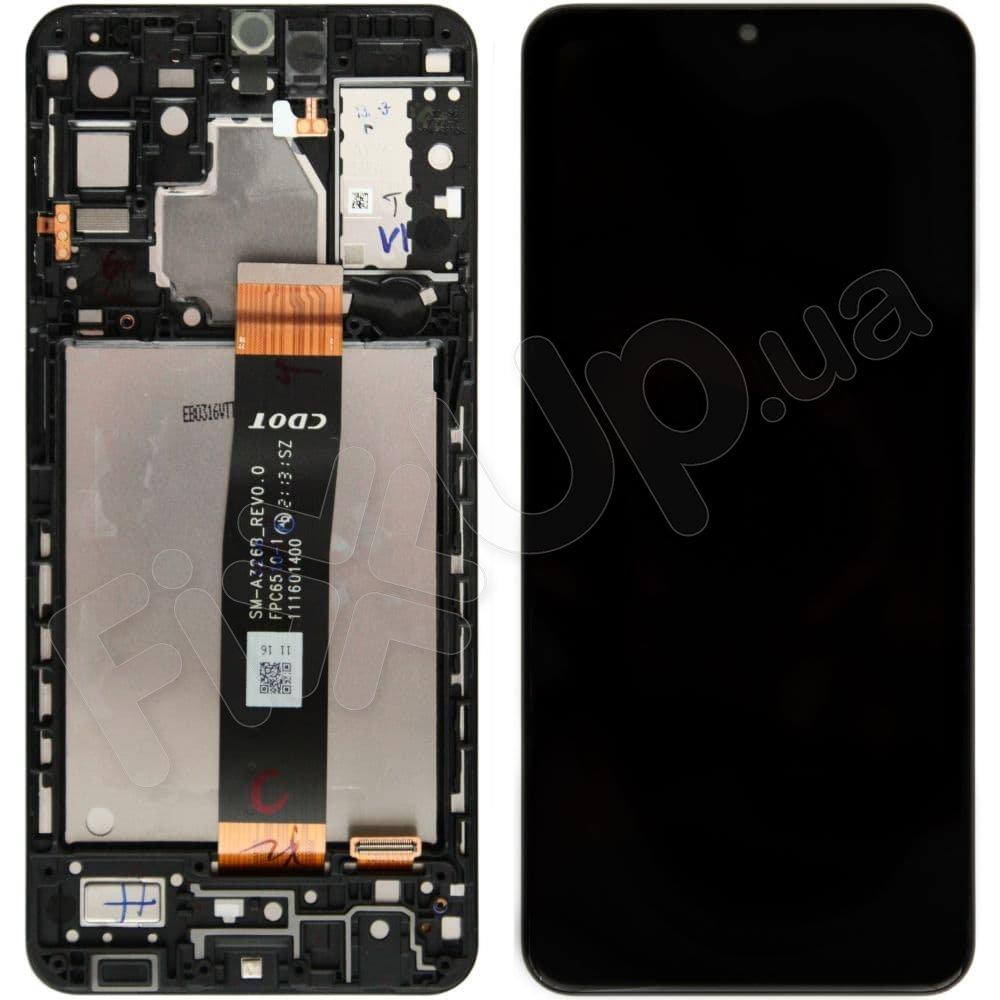 Дисплей для Samsung A326F Galaxy A32 5G 2021, з тачскрином і рамкою в зборі, колір чорний, IPS