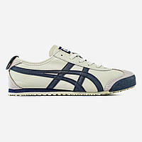 Білі шкіряні жіночі кросівки Asics Onitsuka Tiger Mexico 66 Birtch Piacoat Демісезонні кеди Асікс Тайгер купити