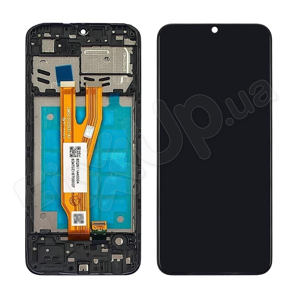 Дисплей для Samsung A032 Galaxy A03 Core 2021 (GH81-21711A), з тачскрином і рамкою в зборі, колір чорний,
