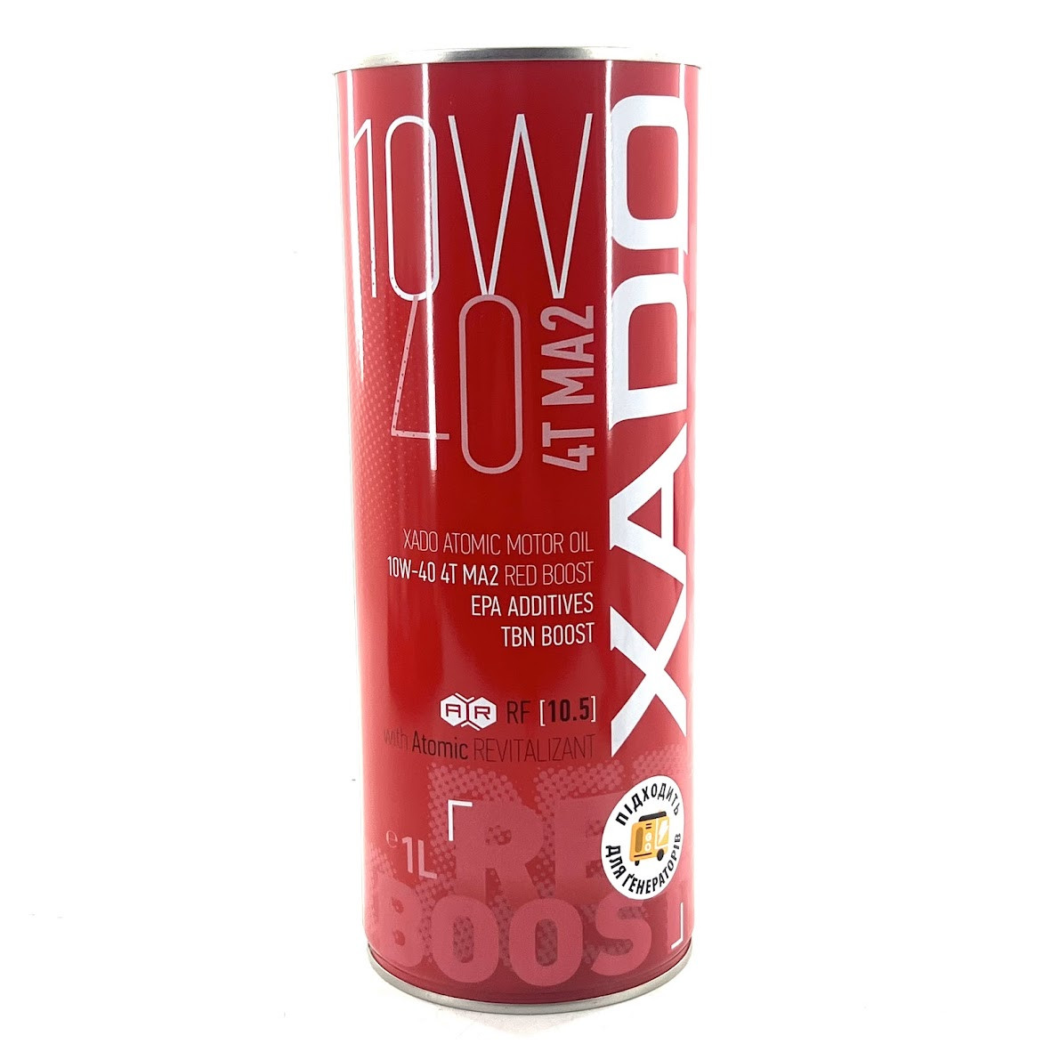 Мастило синтетичне двигуна квадроцикла мотоцикла XADO Atomic Oil 10W-40 4T MA2 RED BOOST