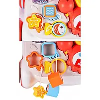 Каталка-ходунки HB 0008 AB стіл розмір 33-37-24 см., 2 кольори, музика, світло, на батарейках, в коробці 68-39-11 см., фото 4