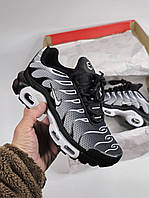 Сірі текстильні жіночі кросівки Nike Air Max TN Plus / Демісезонні Найк Аїр Макс ТН
